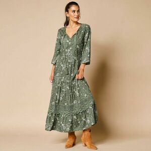 Hosszú ruha mintával és makraméval kép