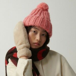 Reserved - Beanie sapka bojttal - Rózsaszín kép