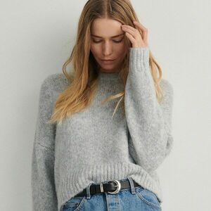 Reserved - Puha anyagú felső - Világosszürke kép