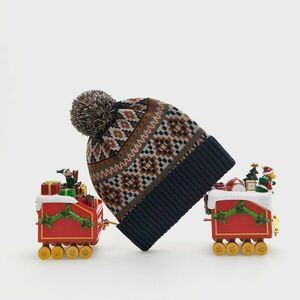 Reserved - Beanie sapka bojttal - Tengerészkék kép