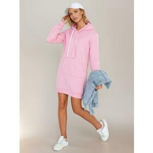 Női hosszú kapucnis pulóver oversize TIMMY rózsaszín kép