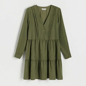 Reserved - Fodros miniruha - Khaki kép