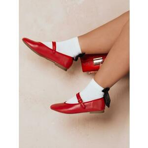 Női balerina rögzítéssel ELLICAN piros kép