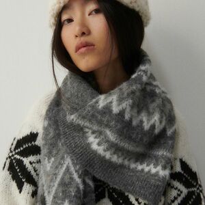 Reserved - Sál mintával - Szürke kép