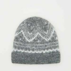 Reserved - Téli mintás beanie sapka - Szürke kép