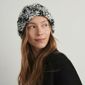 Reserved - Vastag szövésű beanie sapka - Fekete kép
