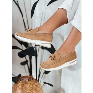 Női mokaszin, alacsony kúpos sarokkal, MOCCKO, khaki kép