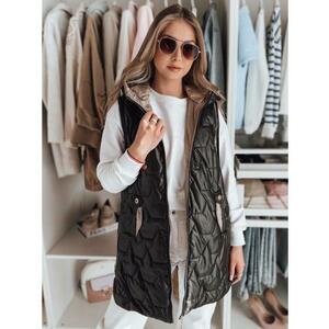 Női steppelt mellény GLITTI fekete kép