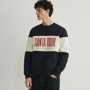 Reserved - Karácsonyi melegítőfelső felirattal - Tengerészkék kép