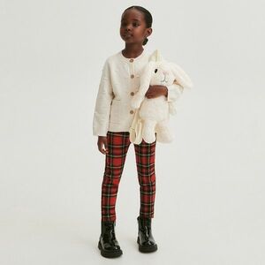 Reserved - Kockás legging - Piros kép