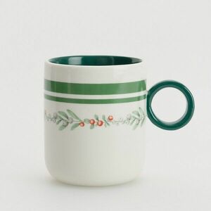 Reserved - Bögre dekoratív füllel - Khaki kép