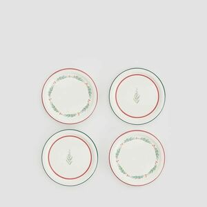 Reserved - 4 darab porcelántányér - Többszínű kép