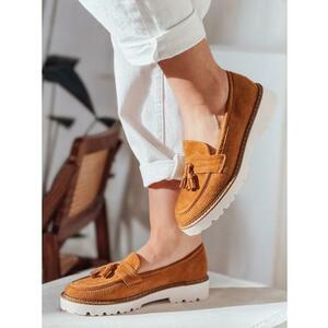 Női mokaszinok átlátszó mintával VANESSO kamel kép