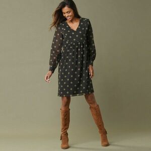 Voile ruha pöttyös mintával kép