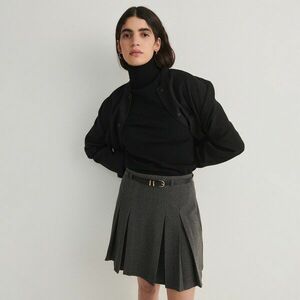 Reserved - Miniszoknya övvel - Szürke kép