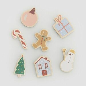 Reserved - 7 darab karácsonyi mágnes - Többszínű kép