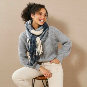 Sima mintás pulóver kép