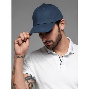 Férfi baseball sapka díszes hímzéssel – sötétkék V4 OM-ACCS-0102 kép