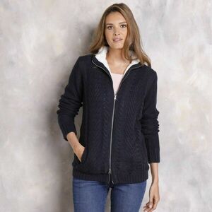 Pulóver fonott mintával kép