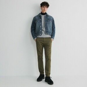 Reserved - Chino slim fit nadrág - Khaki kép