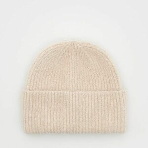 Reserved - Alpakagyapjú-keverék beanie sapka - Krém kép