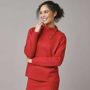 Álló pulóver gombokkal kép