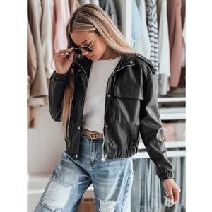 Női oversized rövid motoros kabát MOTORES, fekete kép