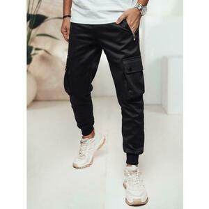 Férfi fekete cargo nadrág kép
