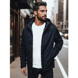 Férfi átmeneti kabát kapucnival, sötétkék kép