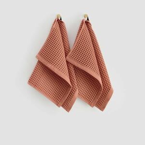 Reserved - 2 darab gofrimintás konyharuha - Bordó kép