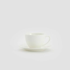 Reserved - Porceláncsésze alátéttel - Fehér kép
