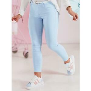 Női nadrág skinny övvel VIVASKIN kék kép