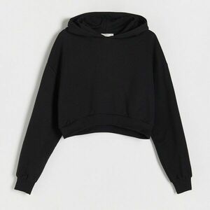 Reserved - Rövid, kapucnis felső - Fekete kép