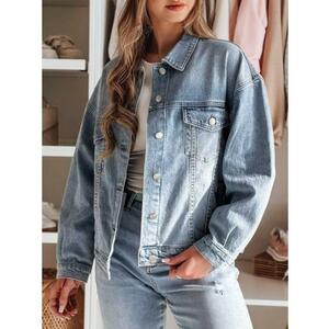 Női oversized átmeneti kabát NOVAJIN, kék kép