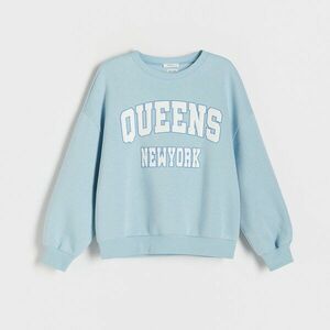 Reserved - Hímzett pulóver - Kék kép