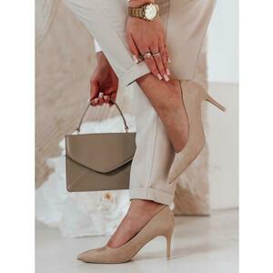 Női magassarkú cipők LAVENZA bézs kép