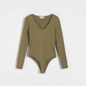 Reserved - Háromszögnyakú pulóver - Zöld kép