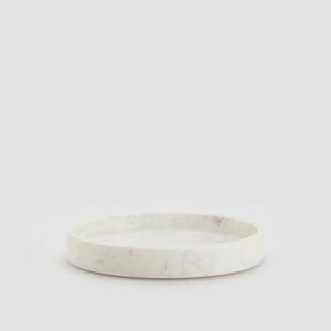 Reserved - Dekoratív márványtálca - Fehér kép