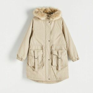 Reserved - Kapucnis parka - Krém kép