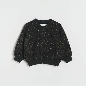 Reserved - Pamut bomber melegítőfelső - Fekete kép