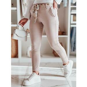 Női nadrág ROSSALI övvel, világos rózsaszín kép