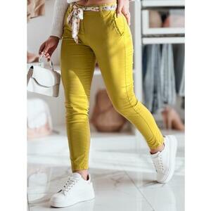 Női chino nadrág övvel ROSSALI mustár kép