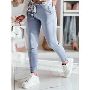 Női chino nadrág övvel ROSSALI világoskék kép