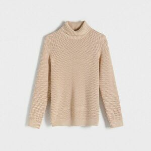 Reserved - Pamut garbó - Krém kép