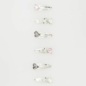 Reserved - 6 hajcsat kristálydíszítéssel - Fehér kép