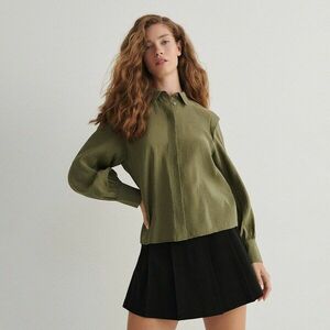 Reserved - Modálban gazdag ing - Khaki kép