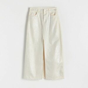 Reserved - Fémes felületű szoknya - Krém kép