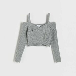 Reserved - Nyitott vállú pulóver - Szürke kép