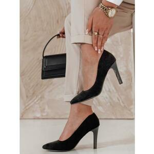 Női fekete magas sarkú cipő LUWINA kép