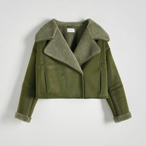 Reserved - Dzseki műgyapjú díszítésekkel - Khaki kép